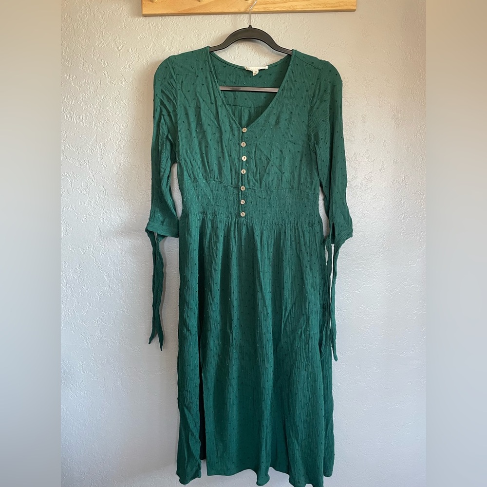 Emerald green midi